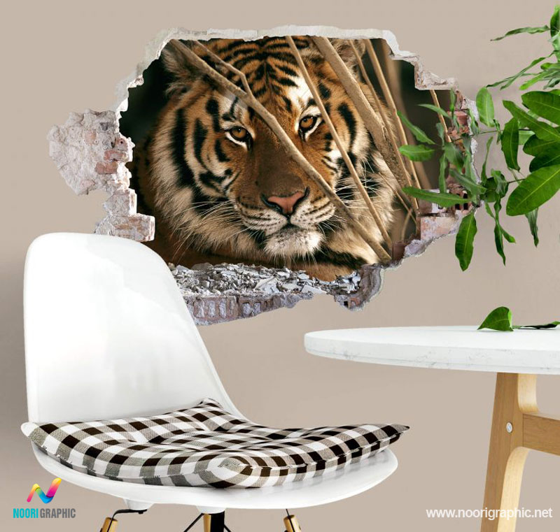 معرفی چاپ استیکر سه بعدی روی دیوار و روی زمین